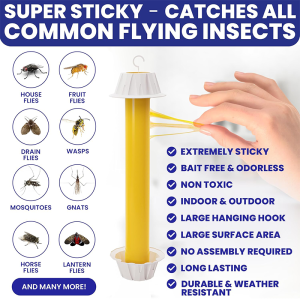Fly Stick Sticky Fly Traps for Indoors Outdoor 6pk