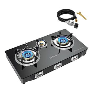 3-Burner Propane Stove (32,300 BTU) – High-Efficiency Outdoor, RV & Emergency Cooking