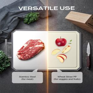 SNOWCLAD Stainless Steel Cutting Board