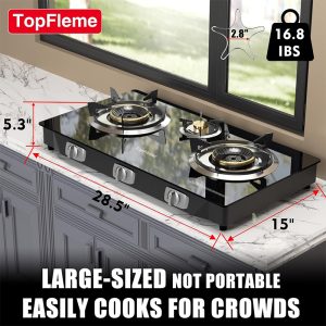 3-Burner Propane Stove (32,300 BTU)
