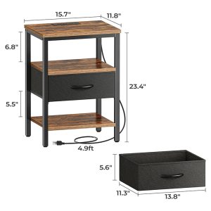 SUPERJARE Nightstand