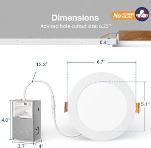 Amico’s 24-pack 6-inch ultra-thin LED