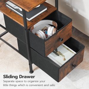 HOOBRO End Table with Charging Station