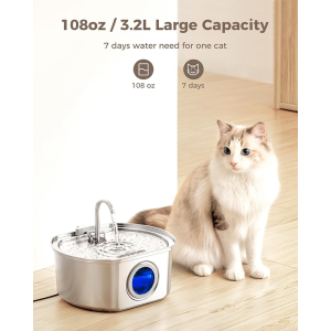 Cat Water Fountain Stainless Steel