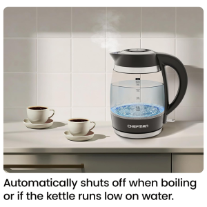 Chefman 1.8L Electric Glass Kettle