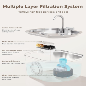 Cat Water Fountain Stainless Steel