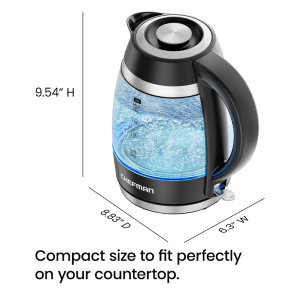 Chefman 1.8L Electric Glass Kettle