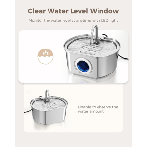 Cat Water Fountain Stainless Steel