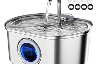 Cat-Water-Fountain-Stainless-Steel
