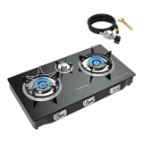 3-Burner Propane Stove (32,300 BTU) – High-Efficiency Outdoor, RV & Emergency Cooking