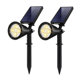 InnoGear Solar Lights Outdoor (6 Pack) – Waterproof Warm White Garden Spotlights for Pathways, Walls & Landscape Lighting