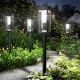 Solar Pathway Lights Outdoor – 8 Pack Bright Warm White IP65 Waterproof Garden Lights for Patio, Walkway, and Driveway