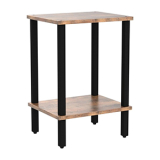 Tutotak End Table Set Of 2 – 2-tier Storage Shelf Nightstands: